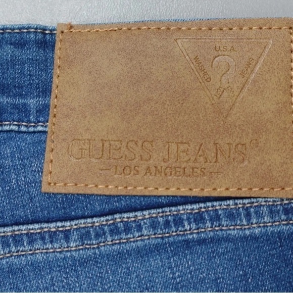 Guess Jeans Brit Rocker Slim Fit Narrow Leg Low Rise Sirius Wash Mens Size 36x30 - Picture 5 of 7